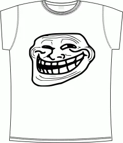 Troll Face white